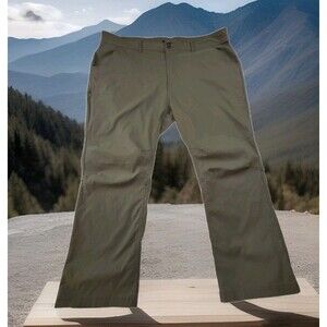 Prana Halle Womens 22W Slate Green Hiking Pants Roll Up Straight Leg ($98)